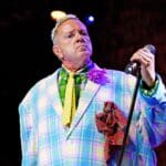 John Lydon backstage at Masked Singer show before PiL album recording