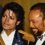 Ο Michael Jackson και ο Quincy Jones το 1984 σε φωτογραφία από τα στούντιο ηχογράφησης