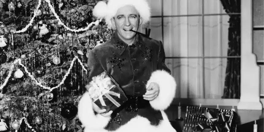Bing Crosby τραγουδά το White Christmas σε σκηνή γεμάτη χιόνι