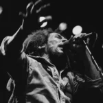 Bob Marley on stage during the Uprising Tour, 1980