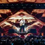 Ed Sheeran on stage at Spotify’s Billions Club Live in Dublin