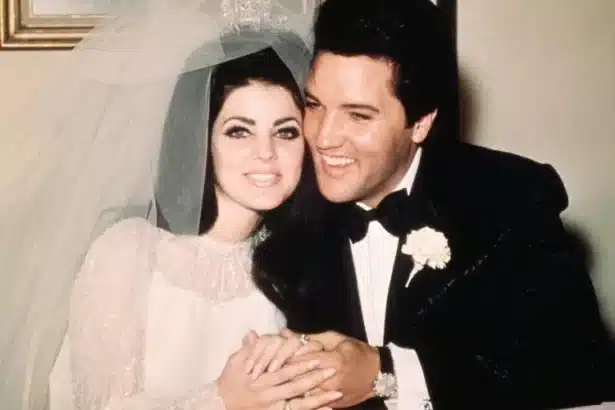 Priscilla Presley και Elvis Presley στον γάμο τους το 1967