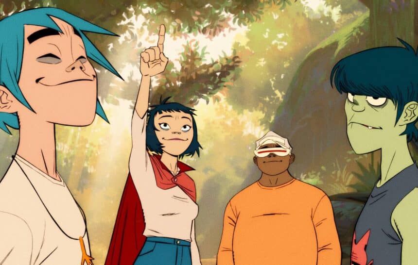 Σκηνή από το short film των Gorillaz για το The Mountain